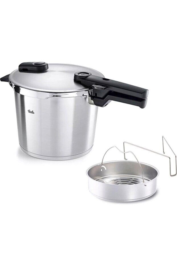 Fissler Vitaquick Premium 8 lt Buhar Sepetli Düdüklü Tencere